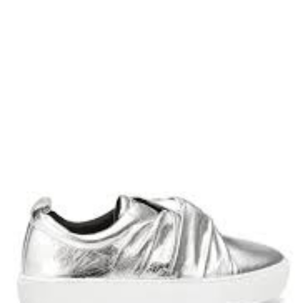 Silver slip on Rebecca Minkoff sneakers